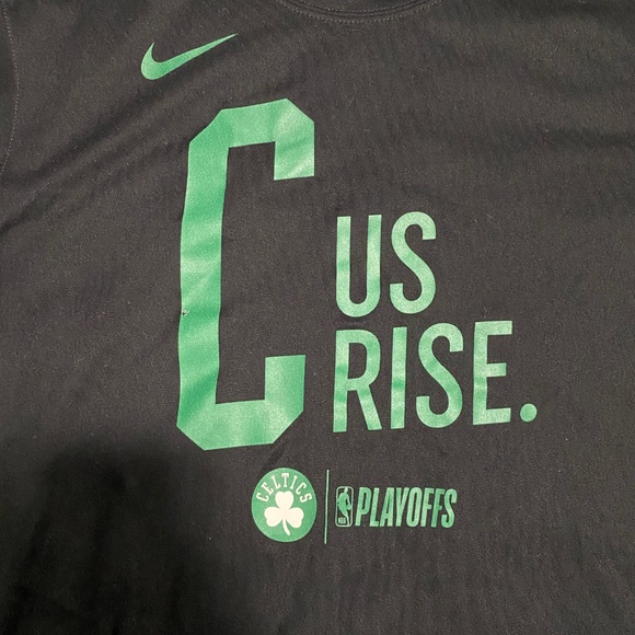 Nike Dri Fit C Us Rise Celtics Playoff Tee - Picture 2 of 3